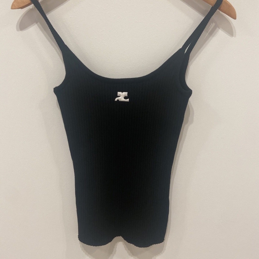 Courreges black tank top